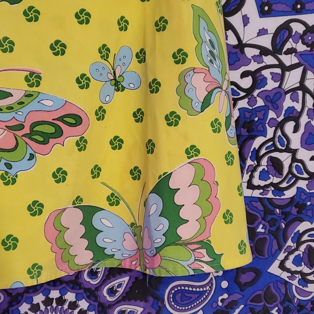 Vintage butterfly wrap skirt - Picture 3 of 14